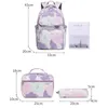 Sacos escolares Sacos escolares para meninas adolescentes 3 Pçs / set Mochila escolar à prova d'água Crianças mochila criança com caixa de lápis lancheira impressa 230324