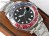 Relógios masculinos de alta qualidade GMT Relógio mecânico automático 40mm cal.3186 3285 Movimento 904L Sapphire Coca