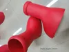 2023 MSCHF MĘŻCZYZN KOBIETY RAIN BOOTS Designerowie Big Red Bot Gruby dolny Bottom Botki gumowe platforma botkie moda astro chłopiec rozmiar 35-44 GW4
