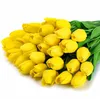 Fleurs de tulipes artificielles classiques, fausses fleurs de tulipes en Latex PU pour décoration de maison, fête de mariage, Festival, 30 pièces