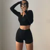 Active Shirts Yoga Shirt Slim Sexy Lace Up Hanging Women Short Sports Crop Top Run Fitness Tee Training Work Out Gym Cycling Wear