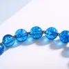 Pulseiras de pedra natural de fita para mulheres de joias de cor azul escuro Acessórias de miçangas de miçangas de joias de joalheria Proteção de saúde magnética