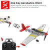 Electric/RC Aircraft P51D RC Airplane One-Key Aerobatic 2-CH/4-CH RC Plan RTF Mustang Aircraft w/Xpilot Stabilization System 761-5 RTF 230324