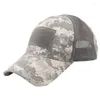 Bandanas Camouflage taktyczna czapka baseballowa dla mężczyzny na zewnątrz kemping dżungli kamuflaż wojska czapki piesze wędrówki z czapki rundy