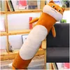 Animales de peluche rellenos 90/140cm Kawaii Cat Toys Animal Dolls Soft Long Cartoon Office Break Break Slee Slee Muñeco de regalo para ki dhkea