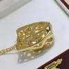 New Top Quality Spotted Leopard Necklace Hip Hop Personality Luxury Couple Fashion Jewelry Gift