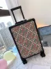 Créateur de mode haute qualité PVC Air cabine bagages nouvelle marque de créateur hommes valise chariot roulant bagages femmes valises de voyage
