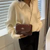 أزياء التمساح نمط زحل أكياس سلسلة حقيبة كروسبودي حقيبة صغيرة مربعة