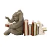 Dekorativa föremål Figurer Elefant och kanin Läsning Lärande staty Bookend Staty Decoration Harts Animal Statue Decoration Home Decor 230324