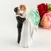 Festliche Lieferungen Valentinstag Geschenk Hochzeit Harz Kuchen Topper Mode Puppen Braut und Bräutigam Figuren Ornament Dekor