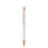 Sublimation Ballpoint Pens Blank Heat Transfer White Zinc Alloy Material Customized Pen School Office Supplies SN6861