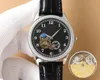 Orologio da uomo 40mm Moon Phase Top Movimento meccanico automatico Cassa in acciaio di precisione 316 Cinturino in pelle bovina Orologio stile gentiluomo