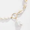Chains Baroque Profiled Pearl Necklace Beach Resort Wind Shell Collarbone Chain Collar For Women Gift Accessories Wholesale 064