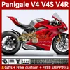 Motorfietsbeuringen voor Ducati Street Fighter Panigale V4S V4R V 4 V4 S R 18 19 20 Body 41No.37 V4-S V4-R 18-22 V-4S V-4R 2018 2019 2020 Spuitmal Boodwerk Factory Red Blk