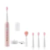 Top Quality Soft Wool Electric Toothbrush USB Charging Rechargeable Sonic Tooth Brush Waterproof Tooth Cleaner Teeth Whitener With 4Pcs Replacement Head