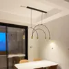 Hanglampen Noordelijke luxe plafond kroonluchter moderne decor kantoor tafel hangende lamp minimalistische eetkamer keuken verlichte armatuur luminaria