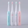 Elektrisk tandborste USB -laddning laddningsbar sonisk tandborste vattentät tand renare tänder med 4 st.