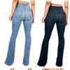 Jeans da donna Primavera Estate Pantaloni a vita alta Boot Cut per le donne Moda Casual Slim Denim Pantaloni svasati Plus Size S 4XL 230324