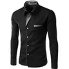 Hommes chemises décontractées mode Camisa Masculina chemise à manches longues hommes Slim fit Design formel décontracté marque mâle robe chemise taille M4XL 230323