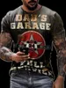 T-shirts pour hommes Été Vintage T-shirt 3D Rétro Moto T-shirts surdimensionnés pour hommes Vêtements Biker Racing Motor Tees Tops 230324