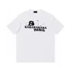 Wave T-shirt Balencaigalies B Men's Balencigalies Cotton Classic Designer Lock Double Luxury T Shirt T-shirt Women's Summer Fashion Premium w1