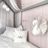 Wall Decor Kids Room Decoration 3D Animal Heads Swan Wall Hanging Decor For Children Room Nursery Room Decoration Soft Install Game House 230324