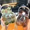 water bottle Kids Water Bottle Kawaii Bear cub Plastic Cup with Lid and Cute Cartoon School Girls Portable Leakproof Drinkware Sport Kettle P230324