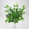 Decorative Flowers Artificial Plant Leaves Wedding Pography Background Rattan Home Living Room El Balcony Garden Plastic Potted Decoration