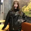 Women's Jackets Leather Coat Female Spring Autumn 2023 Korean Version Loose Casual Everything Fried Street pu Motorcycle Suit Jacket ins X2 230324