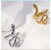 Edelstahl Tier Schlangenform Fingerring Unisex Übertriebene Persönlichkeit Einstellbar Offener Blattring Mode Party Schmuck