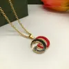 Новое дизайнерское ожерелье и браслет-кокер для унисекс-буквенных браслетов Золотая цепь Поставка высококачественных ожерелий из нержавеющей стали GN-034