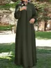 Ubranie etniczne Turcja Abaya Autumn Hidjab Sundress Zanzea 2023 Modna Kobiet Muzułmańska sukienka Islamska Maxi vestidos Turkish Sraine Femme 230324