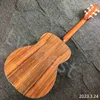 Custom OM Body Ebony Fingerboard Abalone Guitare Acoustique Reliure