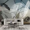 Sfondi XUE SU Carta da parati personalizzata Nordic Modern Minimalist Light Luxury Geometric White Feather TV Sfondo Wall 8D Murale