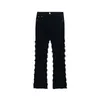 Jeans pour hommes High Street rayé gland effiloché hommes déchiré pantalon quotidien Harajuku Baggy décontracté trou Denim pantalon surdimensionné printemps 2023