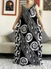 Ethnic Clothing 2023 Women Cotton Summer Sleeveless Dress With Scarfs Under African Dashiki Maxi Lady Robe Loose Kaftan Vestidos 230324