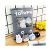 Плюшевые куклы красивые плюшевые пакеты пудинг игрушки Totoro Dinosaur Обнимаются фаршированные мягкие животные подушка для Ldren Kids Fashion Gifts J22 DHO3P