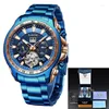 Wristwatches 2023 Automatic Men's Watches LIGE Top Men Watch Mechanical Wrist For Waterproof Reloj Hombre Tourbillon