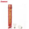 Badminton ShuttleCocks 12 24 48pcs Torneio Bola Profissional de Feather White Feather Speed ​​Durable 76 77 230324