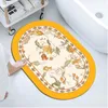 Carpets Colorful Floret DoorMat Super Absorbent Quick Drying Bath Rug Non-slip Entrance Toilet Carpet Home Decor Floor Mats