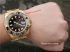 Topkwaliteit gouden herenhorloges GMT automatisch mechanisch horloge 40 mm cal.3186 3285 BEWEGING 904L SAPPHIRE COKE RING CERAMISCHE GLOW DIVE DIVE DIVE LUXUE WILDWATCHES-1