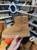 Kış Boot Platform Kadın Moda Sıcak Boot Kalın Bottom Kış Ayakkabıları Koyun Hinli Yüzük Hakiki Deri Peluş Ayak Bileği Klasik Bootie