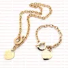 Nouveau coeur de luxe ensemble collier bracelet femme classique 925 lien filles Saint Valentin amour cadeau bijoux en gros au détail avec boîte
