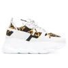 Chain Reaction 2 Chainz designer chaussures de sport hommes femmes luxe caoutchouc daim sergé chunky Bluette or Sports de plein air baskets plate-forme