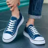 Sneakers heren canvas schoenen ontwerper wandelschoenen sport zwart blauw platform lente zomer herfst flat casual rubber mand trainers item wz88