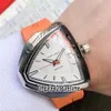 New Ventura Elvis80 H24551331 A2824 Automatic Mens Watch Steel Case Black Dial Gray Inner Orange Rubber Watches Edition Puret2750