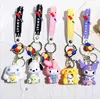 Carton Leuke PVC Keychains 3D CAR Backpack Dog Key Ring Craft Cadeau Keychains Groothandel