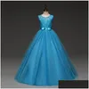 Robes de fille enfants demoiselle d'honneur fleur filles pour robe de soirée adolescente enfants princesse 8 10 12 14 ans livraison directe Dhipj