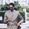 Men's Suits 2023 Fashion Wedding Khaki Notched Lapel For Men Business Casual Formal Costume Homme Slim Fit 2Pcs Set Jacket Pants