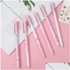 Ballpoint Pens 1Pcs Sakura Erasable Pen 0.5Mm Creative Student Gel Novelty Stationery Cute Blue Signature Kawaii School Supplies Dro Dhd27